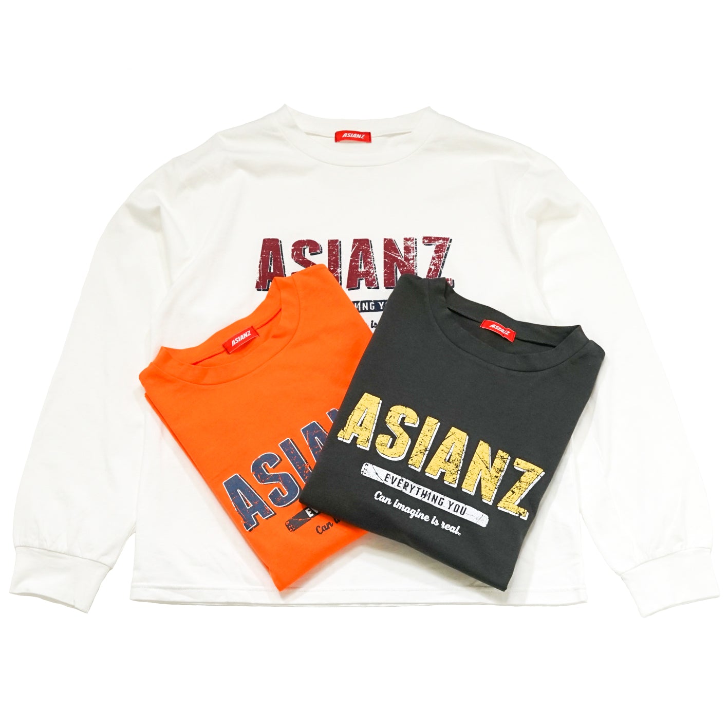 セール商品)ASIANZ ロゴ ロングスリーブ Tシャツ ASIANZ  SPIRIT WORKER